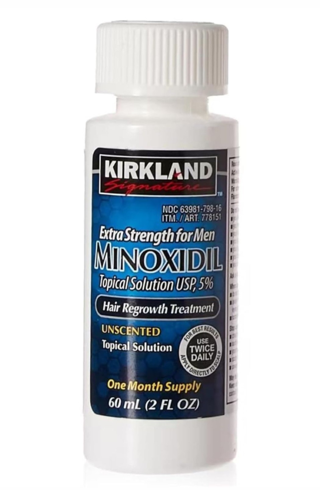 Kirkland Signature Minoxidil 5% Topical Solution for Men (60ml)