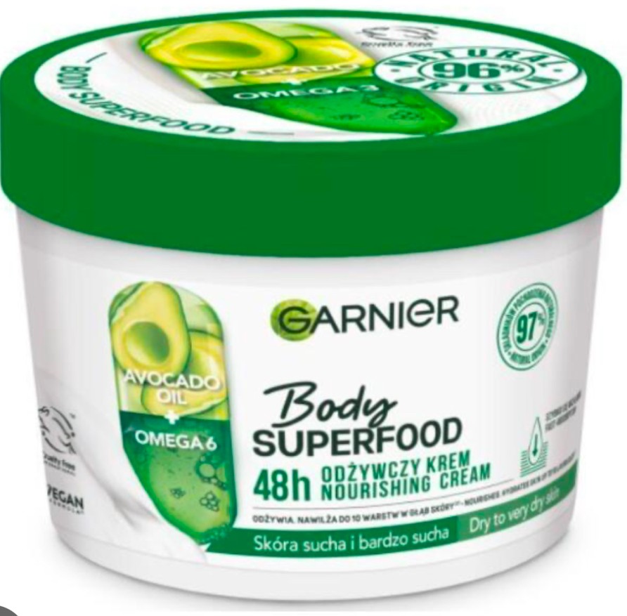 Garnier Body Superfood 48H Nourishing Cream (380ml)