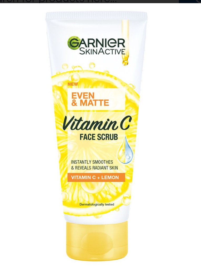 Garnier Even & Bright Vitamin C Face Scrub (100ml)