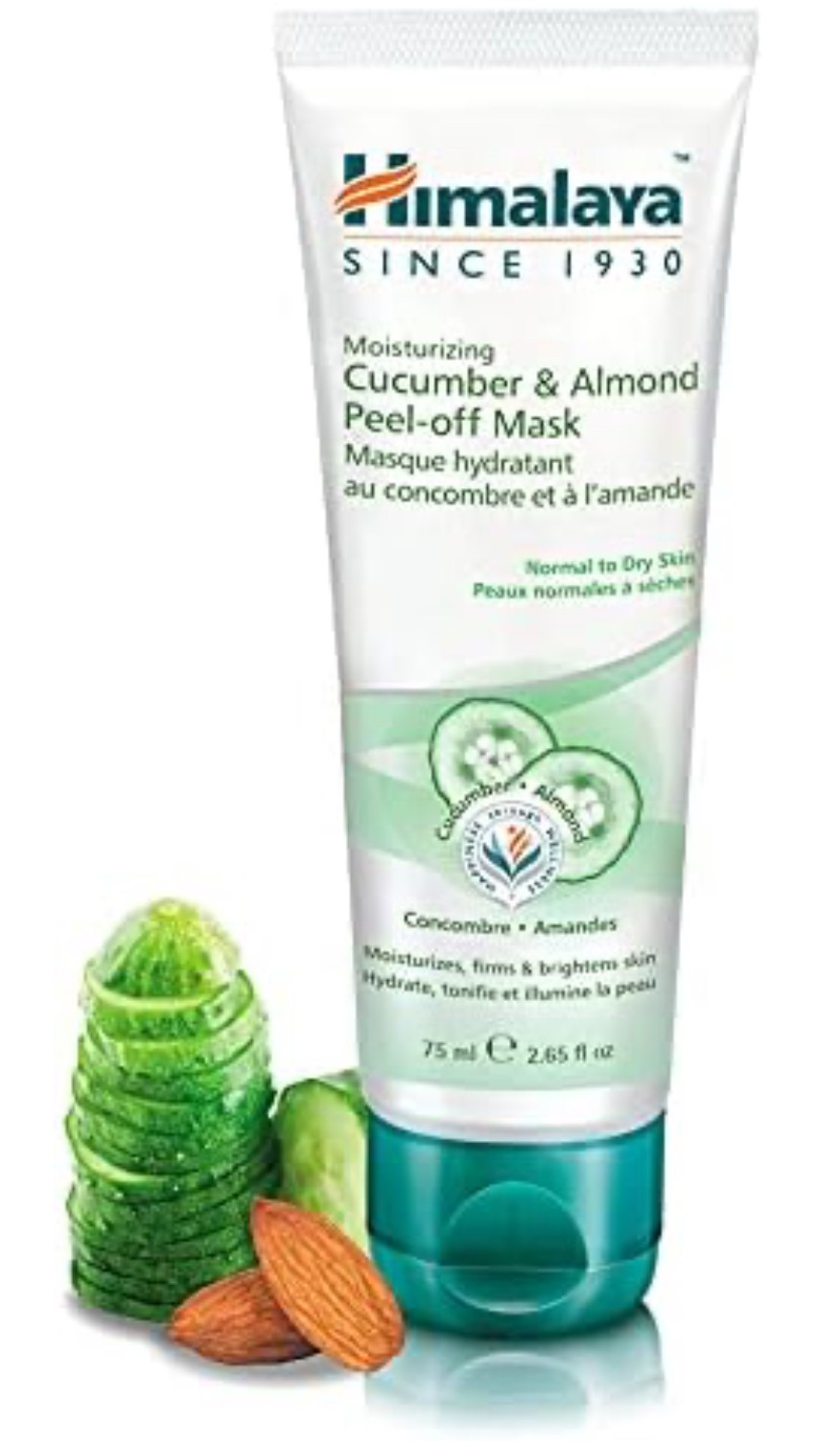 Himalaya Moisturizing Cucumber & Almond Peel-Off Mask 75ml ( packaging may vary)