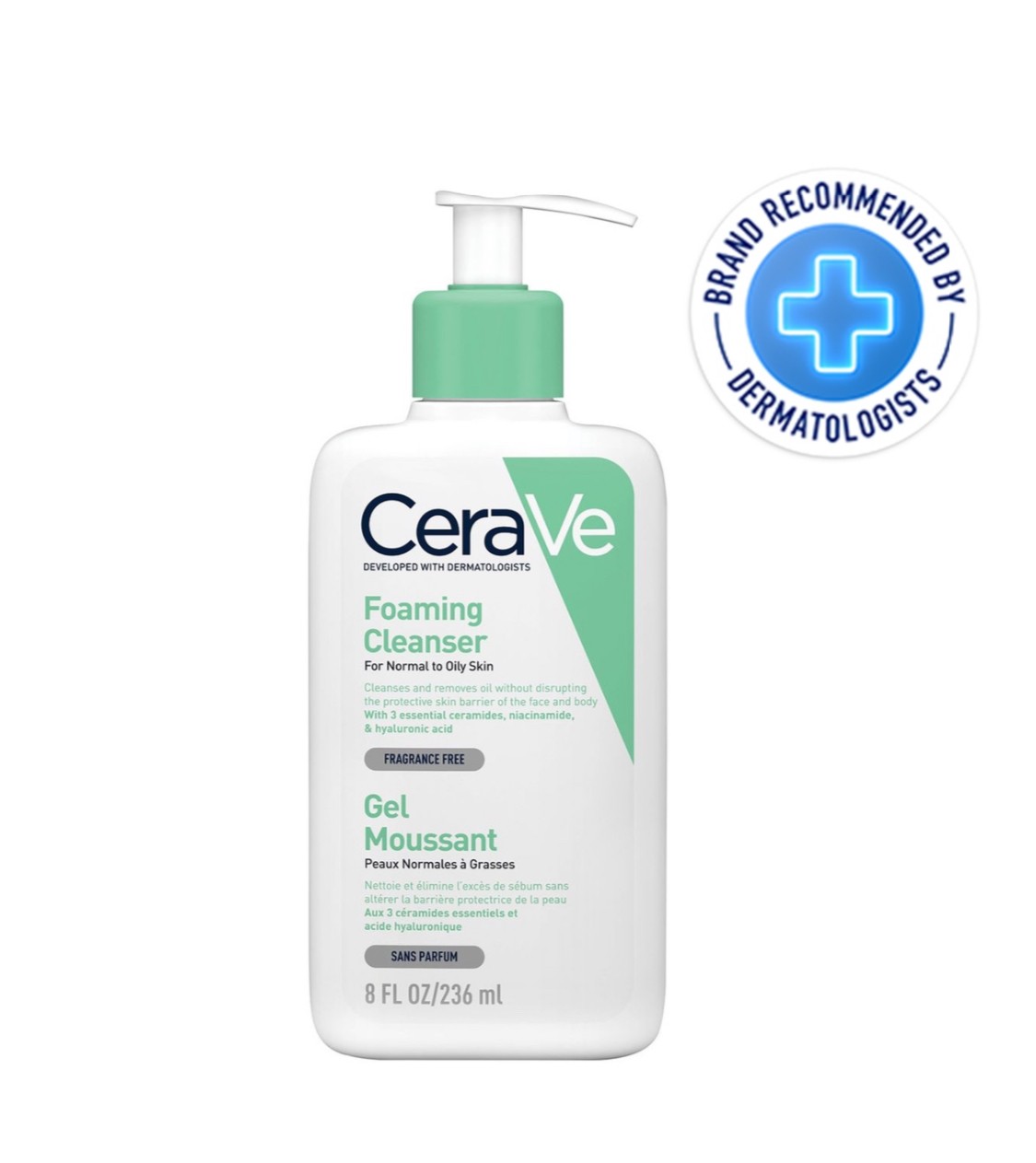 CeraVe Foaming Cleanser for Normal to Oily Skin 236ml