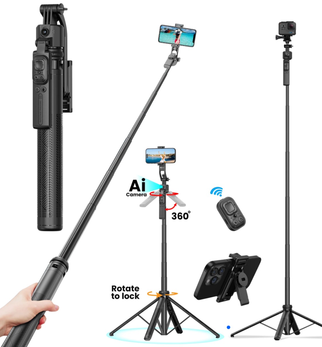 AI face tracking tripod (1.8 m)